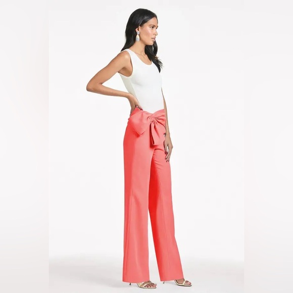 SACHIN & BABI Whitley Pant NWT Size 2 Red/ Coral MSRP $399 - Picture 15 of 15